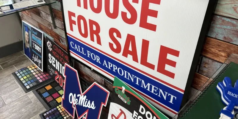 colorful examples of yard signs.